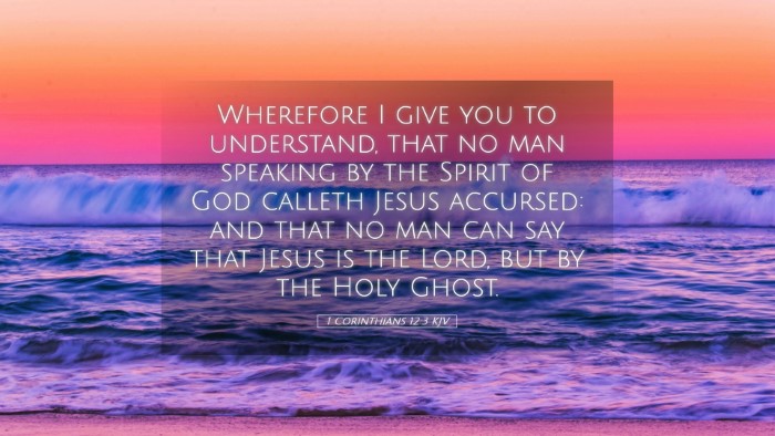 Picture 05 - 1 Corinthians 12:3 KJV Desktop Wallpaper - Wherefore I give you to understand, that no man - Desktop Bible Verse Wallpaper