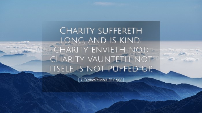 Picture 05 - 1 Corinthians 13:4 KJV Desktop Wallpaper - Charity suffereth long, and is kind; charity - Desktop Bible Verse Wallpaper