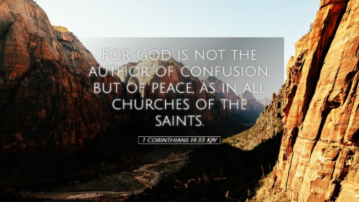 Picture 05 - 1 Corinthians 14:33 KJV Desktop Wallpaper - For God is not the author of confusion, but of - Desktop Bible Verse Wallpaper