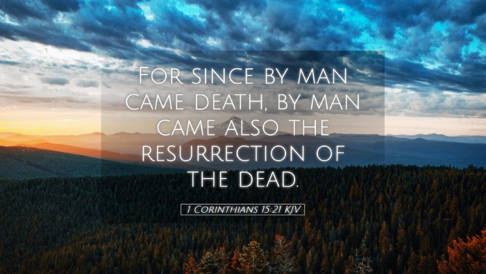 Picture 05 - 1 Corinthians 15:21 KJV Desktop Wallpaper - For since by man came death, by man came also the - Desktop Bible Verse Wallpaper