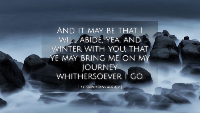 Picture 05 - 1 Corinthians 16:6 KJV Desktop Wallpaper - And it may be that I will abide, yea, and winter - Desktop Bible Verse Wallpaper