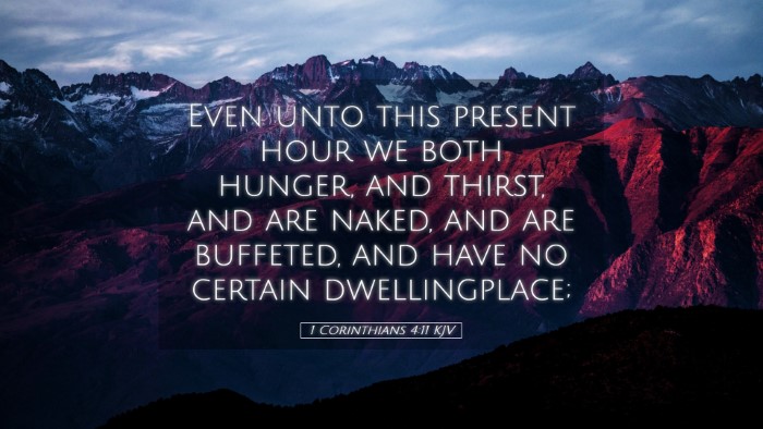Picture 05 - 1 Corinthians 4:11 KJV Desktop Wallpaper - Even unto this present hour we both hunger, and - Desktop Bible Verse Wallpaper