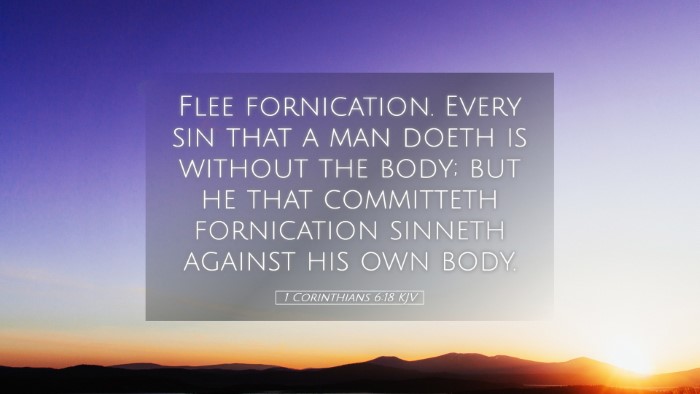 Picture 05 - 1 Corinthians 6:18 KJV Desktop Wallpaper - Flee fornication. Every sin that a man doeth is - Desktop Bible Verse Wallpaper