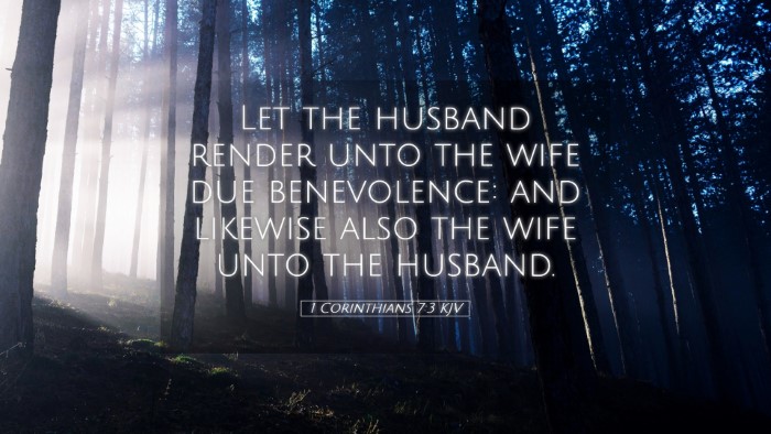 Picture 05 - 1 Corinthians 7:3 KJV Desktop Wallpaper - Let the husband render unto the wife due - Desktop Bible Verse Wallpaper