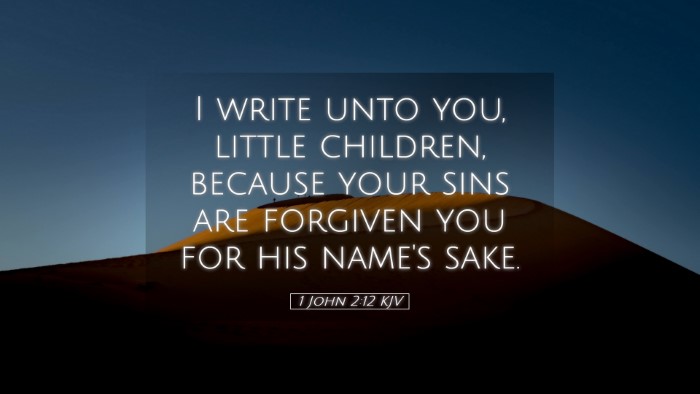 Picture 05 - 1 John 2:12 KJV Desktop Wallpaper - I write unto you, little children, because your - Desktop Bible Verse Wallpaper