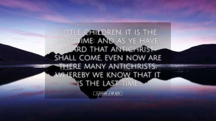 Picture 05 - 1 John 2:18 KJV Desktop Wallpaper - Little children, it is the last time: and as ye - Desktop Bible Verse Wallpaper