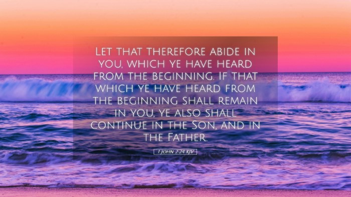 Picture 05 - 1 John 2:24 KJV Desktop Wallpaper - Let that therefore abide in you, which ye have - Desktop Bible Verse Wallpaper