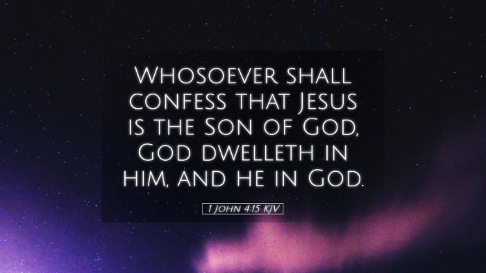 Picture 05 - 1 John 4:15 KJV Desktop Wallpaper - Whosoever shall confess that Jesus is the Son of - Desktop Bible Verse Wallpaper
