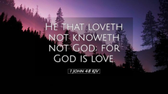 Picture 05 - 1 John 4:8 KJV Desktop Wallpaper - He that loveth not knoweth not God; for God is - Desktop Bible Verse Wallpaper