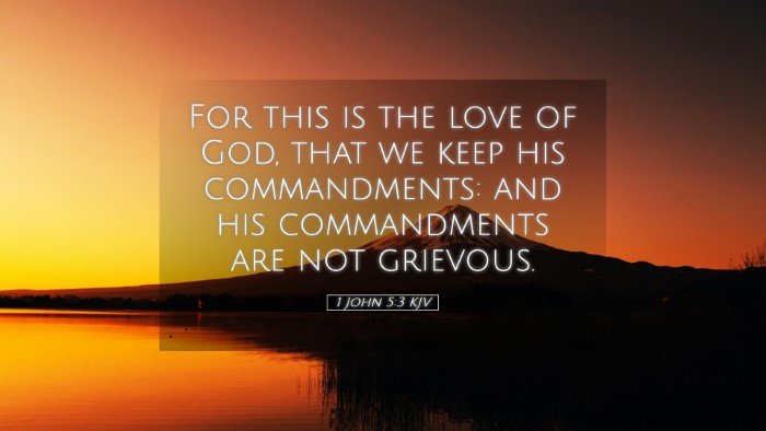 Picture 05 - 1 John 5:3 KJV Desktop Wallpaper - For this is the love of God, that we keep his - Desktop Bible Verse Wallpaper