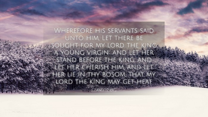 Picture 05 - 1 Kings 1:2 KJV Desktop Wallpaper - Wherefore his servants said unto him, Let there - Desktop Bible Verse Wallpaper