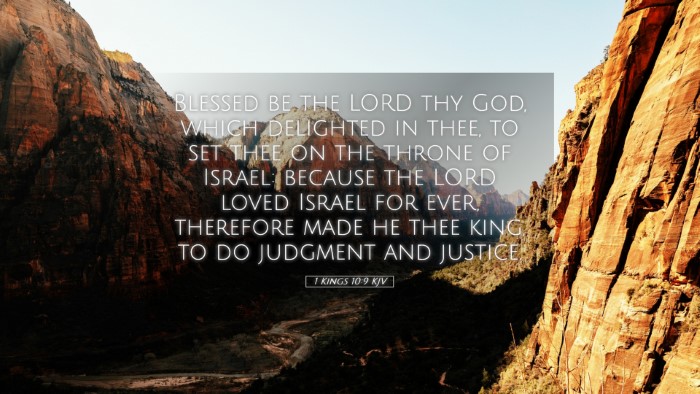 Picture 05 - 1 Kings 10:9 KJV Desktop Wallpaper - Blessed be the LORD thy God, which delighted in - Desktop Bible Verse Wallpaper