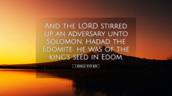 Picture 05 - 1 Kings 11:14 KJV Desktop Wallpaper - And the LORD stirred up an adversary unto - Desktop Bible Verse Wallpaper