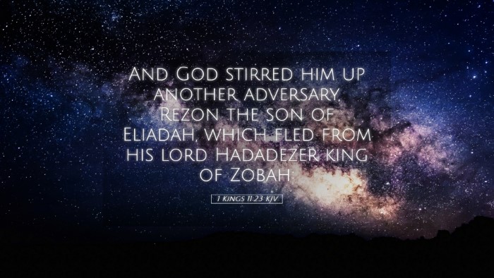 Picture 05 - 1 Kings 11:23 KJV Desktop Wallpaper - And God stirred him up another adversary, Rezon - Desktop Bible Verse Wallpaper