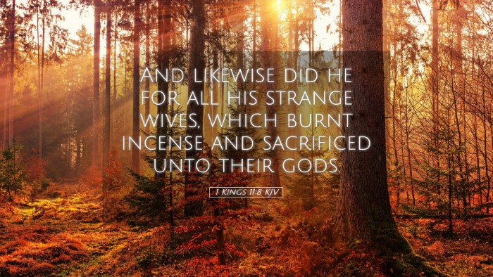 Picture 05 - 1 Kings 11:8 KJV Desktop Wallpaper - And likewise did he for all his strange wives, - Desktop Bible Verse Wallpaper