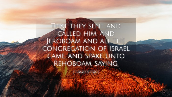 Picture 05 - 1 Kings 12:3 KJV Desktop Wallpaper - That they sent and called him. And Jeroboam and - Desktop Bible Verse Wallpaper