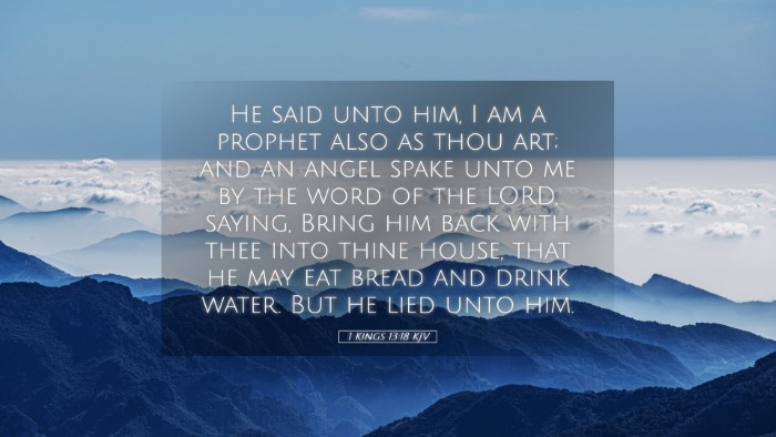 Picture 05 - 1 Kings 13:18 KJV Desktop Wallpaper - He said unto him, I am a prophet also as thou - Desktop Bible Verse Wallpaper