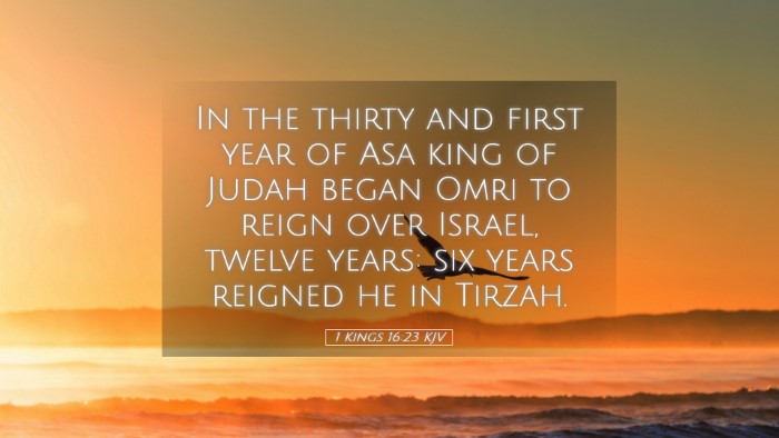 Picture 05 - 1 Kings 16:23 KJV Desktop Wallpaper - In the thirty and first year of Asa king of Judah - Desktop Bible Verse Wallpaper