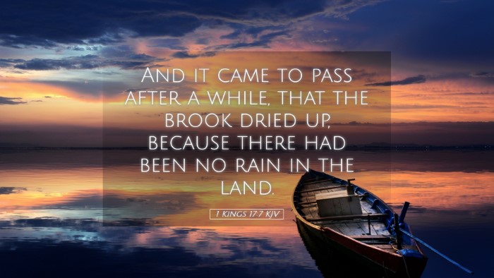Picture 05 - 1 Kings 17:7 KJV Desktop Wallpaper - And it came to pass after a while, that the brook - Desktop Bible Verse Wallpaper