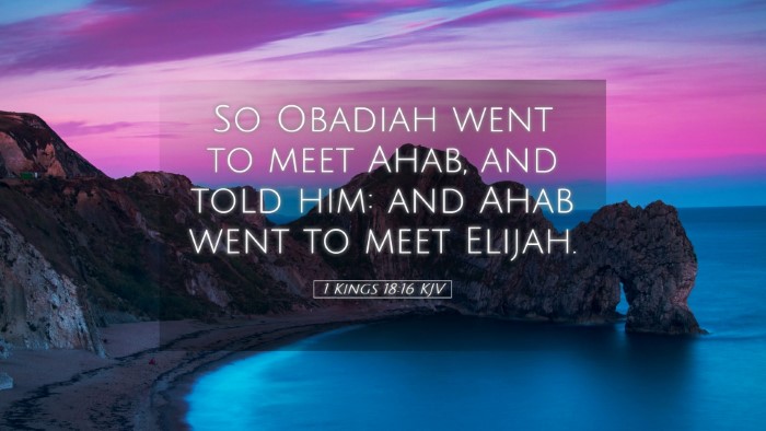 Picture 05 - 1 Kings 18:16 KJV Desktop Wallpaper - So Obadiah went to meet Ahab, and told him: and - Desktop Bible Verse Wallpaper