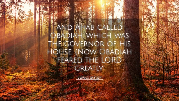 Picture 05 - 1 Kings 18:3 KJV Desktop Wallpaper - And Ahab called Obadiah, which was the governor - Desktop Bible Verse Wallpaper