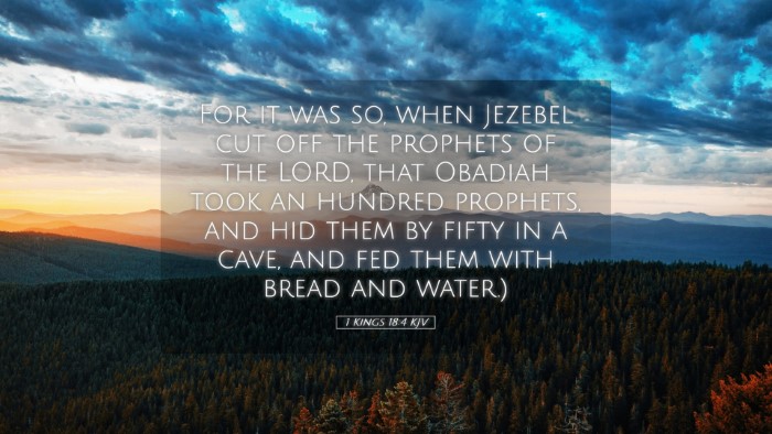 Picture 05 - 1 Kings 18:4 KJV Desktop Wallpaper - For it was so, when Jezebel cut off the prophets - Desktop Bible Verse Wallpaper