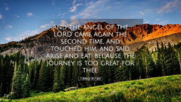 Picture 05 - 1 Kings 19:7 KJV Desktop Wallpaper - And the angel of the LORD came again the second - Desktop Bible Verse Wallpaper