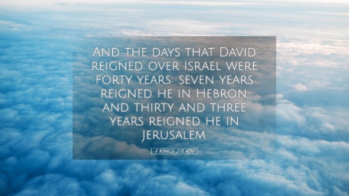 Picture 05 - 1 Kings 2:11 KJV Desktop Wallpaper - And the days that David reigned over Israel were - Desktop Bible Verse Wallpaper
