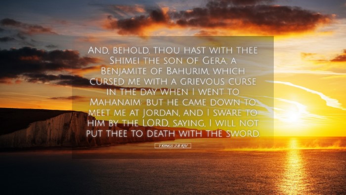 Picture 05 - 1 Kings 2:8 KJV Desktop Wallpaper - And, behold, thou hast with thee Shimei the son - Desktop Bible Verse Wallpaper