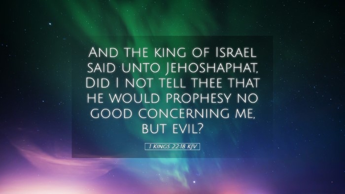Picture 05 - 1 Kings 22:18 KJV Desktop Wallpaper - And the king of Israel said unto Jehoshaphat, Did - Desktop Bible Verse Wallpaper