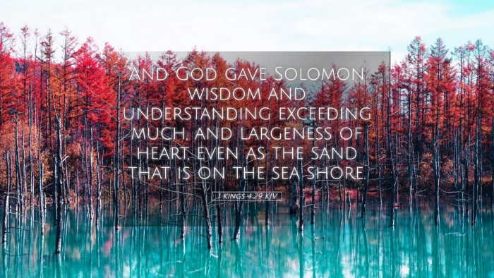 Picture 05 - 1 Kings 4:29 KJV Desktop Wallpaper - And God gave Solomon wisdom and understanding - Desktop Bible Verse Wallpaper