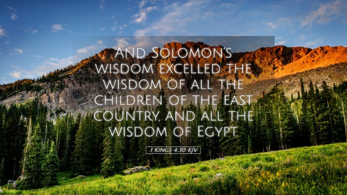 Picture 05 - 1 Kings 4:30 KJV Desktop Wallpaper - And Solomon's wisdom excelled the wisdom of all - Desktop Bible Verse Wallpaper