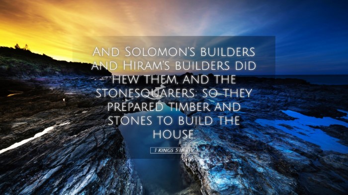 Picture 05 - 1 Kings 5:18 KJV Desktop Wallpaper - And Solomon's builders and Hiram's builders did - Desktop Bible Verse Wallpaper