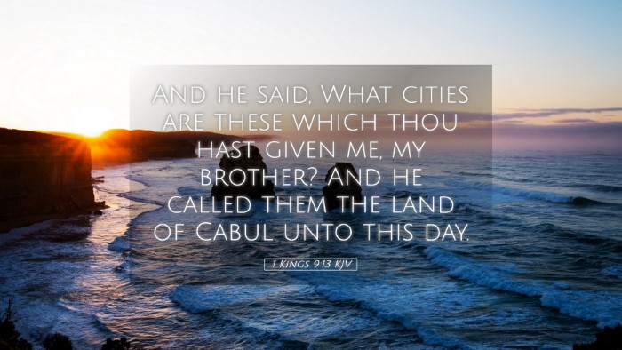Picture 05 - 1 Kings 9:13 KJV Desktop Wallpaper - And he said, What cities are these which thou - Desktop Bible Verse Wallpaper