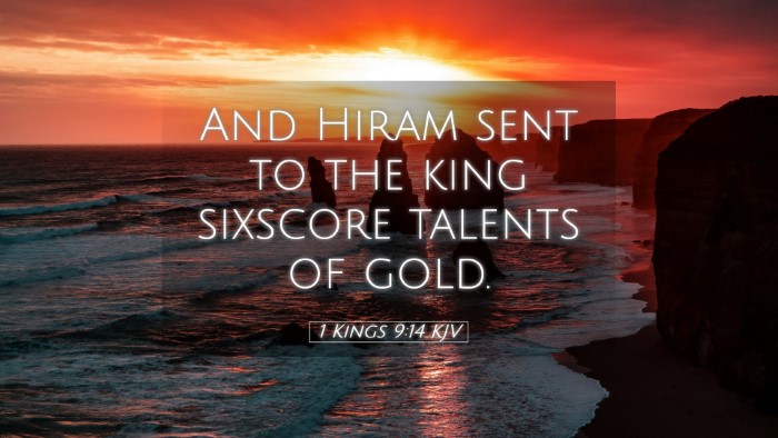 Picture 05 - 1 Kings 9:14 KJV Desktop Wallpaper - And Hiram sent to the king sixscore talents of - Desktop Bible Verse Wallpaper