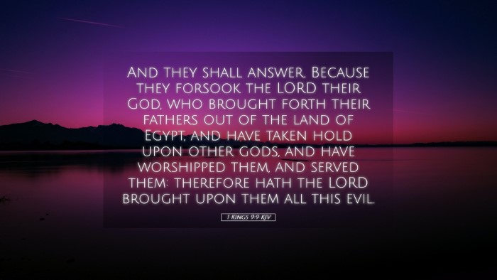 Picture 05 - 1 Kings 9:9 KJV Desktop Wallpaper - And they shall answer, Because they forsook the - Desktop Bible Verse Wallpaper