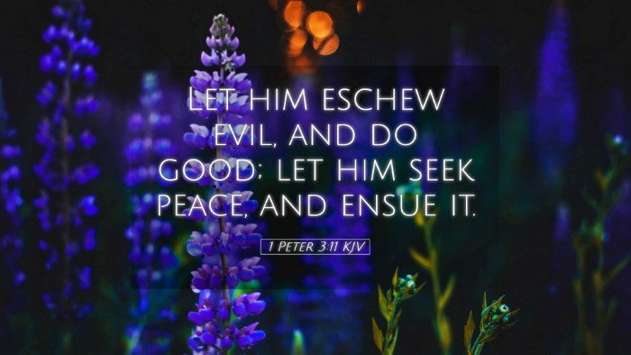 Picture 05 - 1 Peter 3:11 KJV Desktop Wallpaper - Let him eschew evil, and do good; let him seek - Desktop Bible Verse Wallpaper