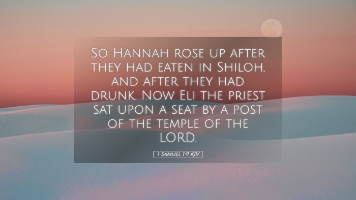 Picture 05 - 1 Samuel 1:9 KJV Desktop Wallpaper - So Hannah rose up after they had eaten in Shiloh, - Desktop Bible Verse Wallpaper