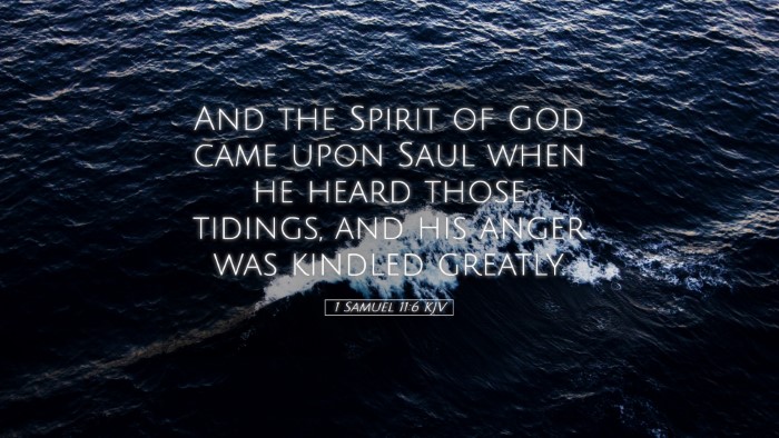 Picture 05 - 1 Samuel 11:6 KJV Desktop Wallpaper - And the Spirit of God came upon Saul when he - Desktop Bible Verse Wallpaper