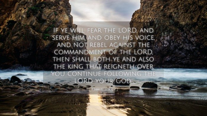 Picture 05 - 1 Samuel 12:14 KJV Desktop Wallpaper - If ye will fear the LORD, and serve him, and obey - Desktop Bible Verse Wallpaper