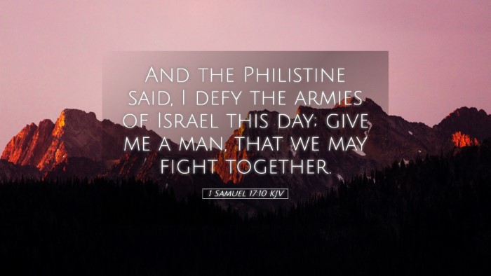 Picture 05 - 1 Samuel 17:10 KJV Desktop Wallpaper - And the Philistine said, I defy the armies of - Desktop Bible Verse Wallpaper