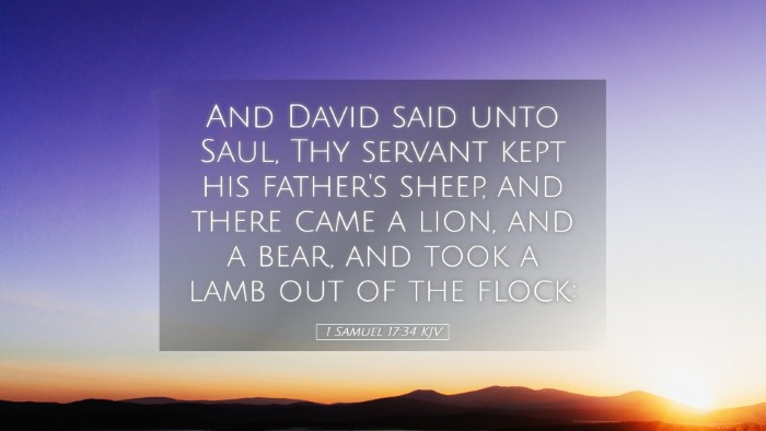 Picture 05 - 1 Samuel 17:34 KJV Desktop Wallpaper - And David said unto Saul, Thy servant kept his - Desktop Bible Verse Wallpaper