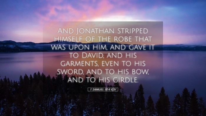 Picture 05 - 1 Samuel 18:4 KJV Desktop Wallpaper - And Jonathan stripped himself of the robe that - Desktop Bible Verse Wallpaper