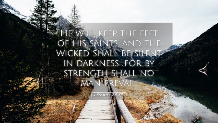 Picture 05 - 1 Samuel 2:9 KJV Desktop Wallpaper - He will keep the feet of his saints, and the - Desktop Bible Verse Wallpaper