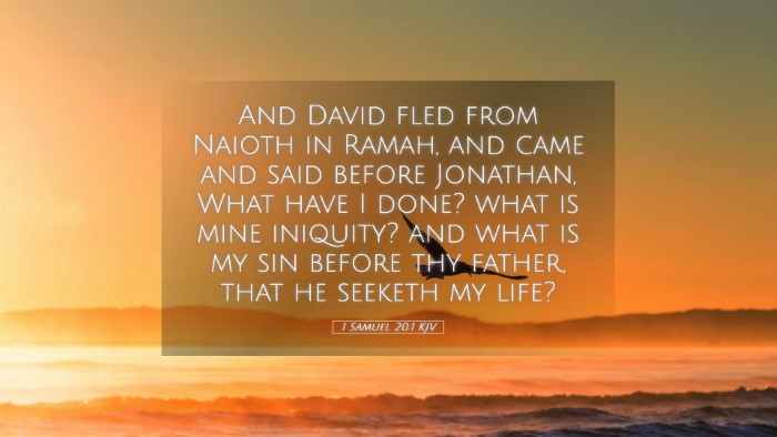 Picture 05 - 1 Samuel 20:1 KJV Desktop Wallpaper - And David fled from Naioth in Ramah, and came and - Desktop Bible Verse Wallpaper