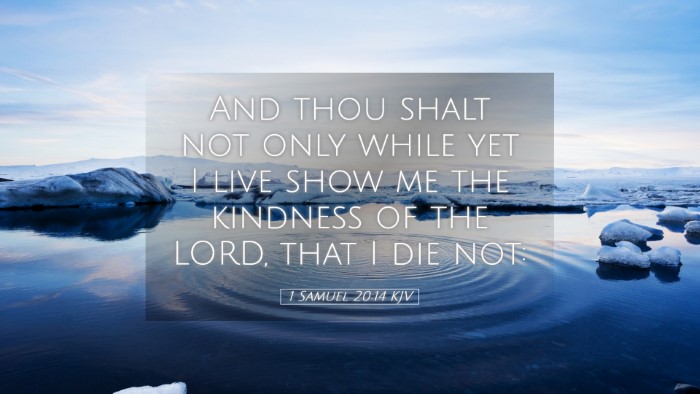 Picture 05 - 1 Samuel 20:14 KJV Desktop Wallpaper - And thou shalt not only while yet I live show me - Desktop Bible Verse Wallpaper