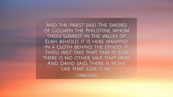 Picture 05 - 1 Samuel 21:9 KJV Desktop Wallpaper - And the priest said, The sword of Goliath the - Desktop Bible Verse Wallpaper