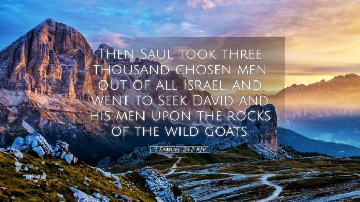 Picture 05 - 1 Samuel 24:2 KJV Desktop Wallpaper - Then Saul took three thousand chosen men out of - Desktop Bible Verse Wallpaper