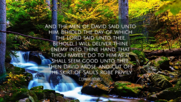 Picture 05 - 1 Samuel 24:4 KJV Desktop Wallpaper - And the men of David said unto him, Behold the - Desktop Bible Verse Wallpaper