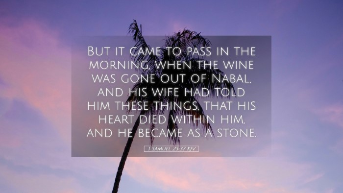 Picture 05 - 1 Samuel 25:37 KJV Desktop Wallpaper - But it came to pass in the morning, when the wine - Desktop Bible Verse Wallpaper